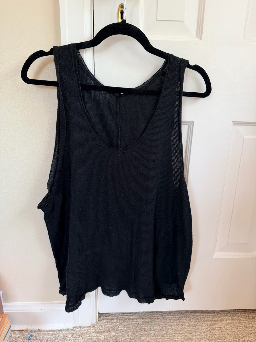 Urban Outfitters Black Scoop Neck Tank